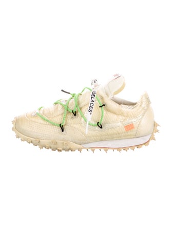 Off-White x Nike Waffle Racer 'White' Sneakers