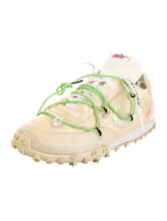 Off-White x Nike Waffle Racer 'White' Sneakers