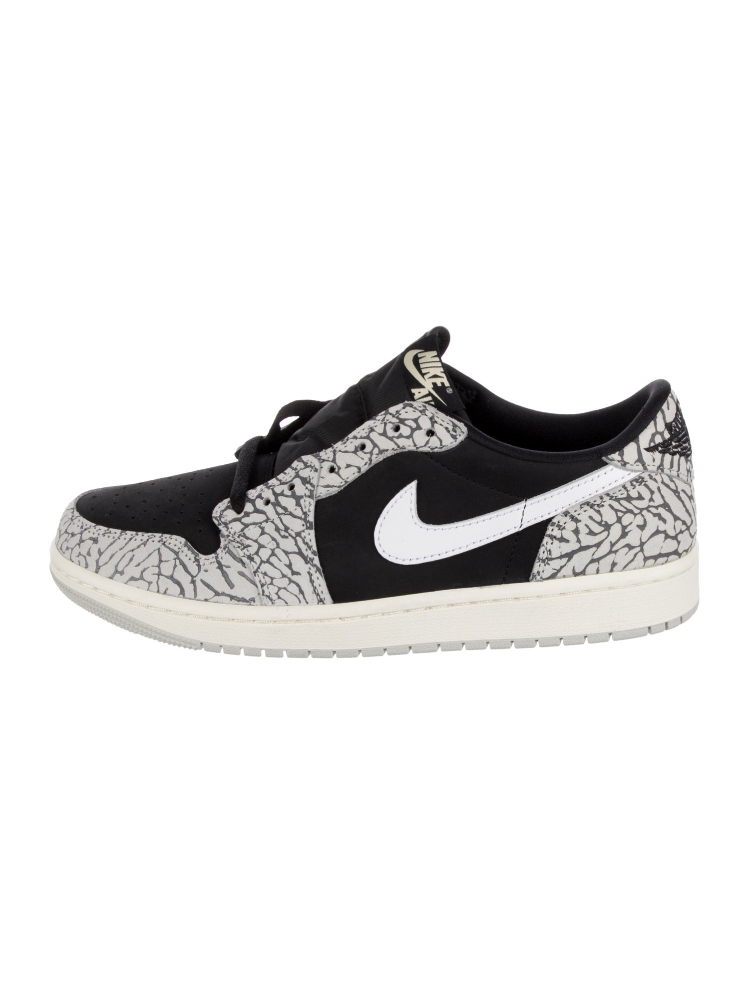 Nike Air Jordan 1 Retro Low OG 'Black Cement' Athletic Sneakers