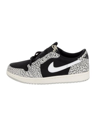 Nike Air Jordan 1 Retro Low OG 'Black Cement' Athletic Sneakers