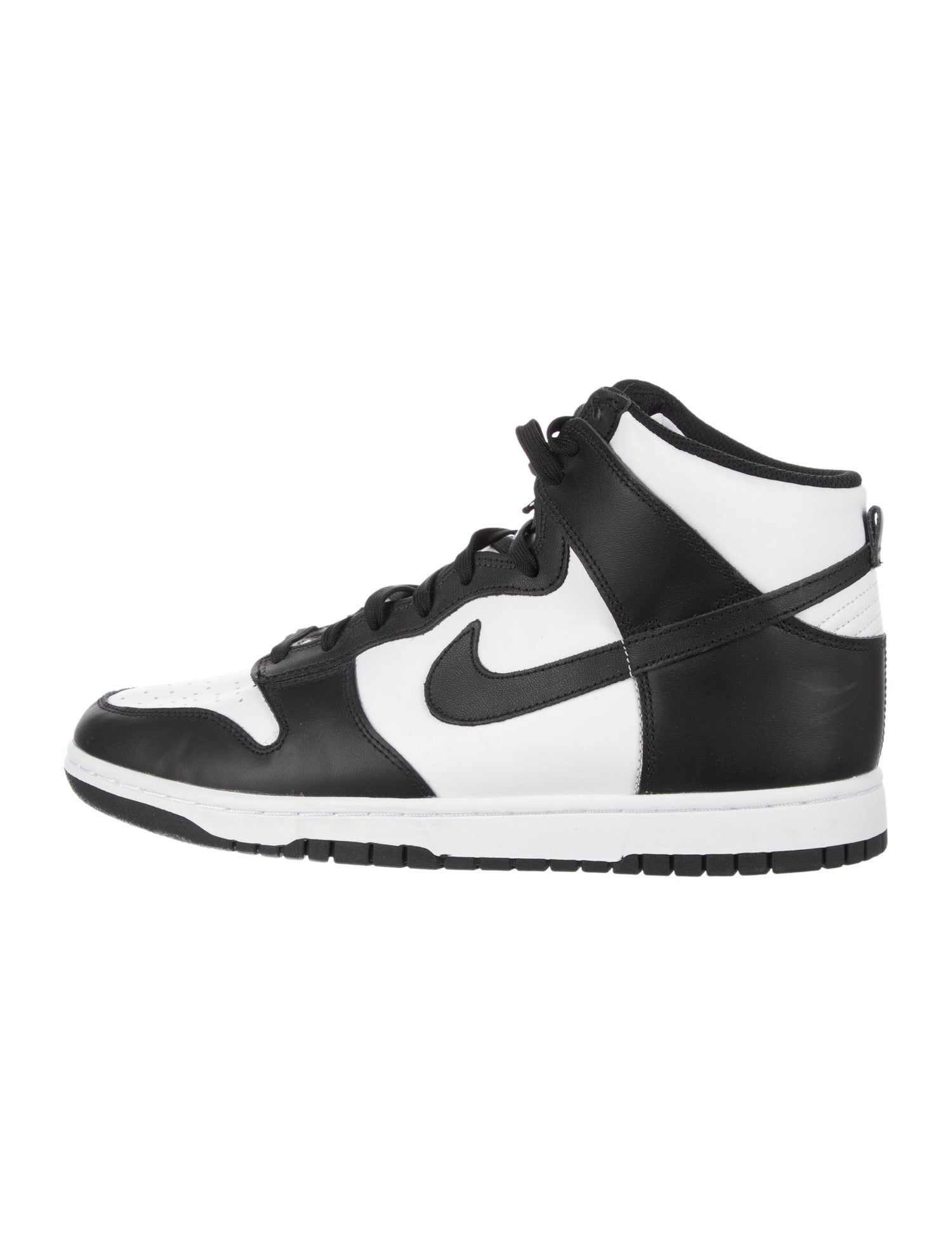 Nike Leather Colorblock Pattern Sneakers
