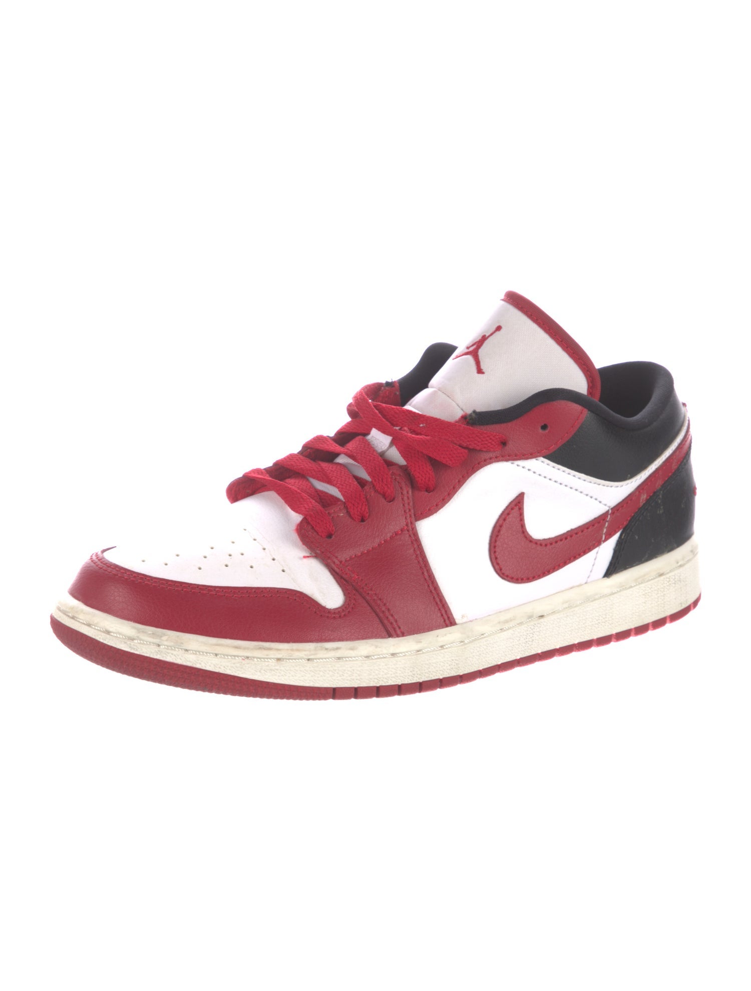 Jordan Leather Colorblock Pattern Sneakers