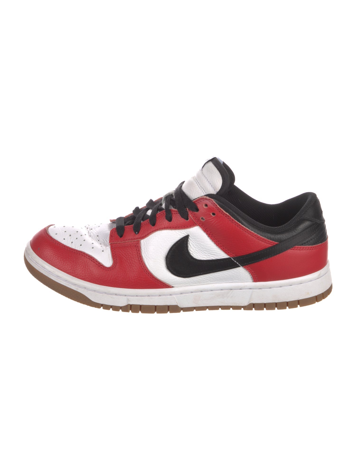 Nike Leather Colorblock Pattern Athletic Sneakers