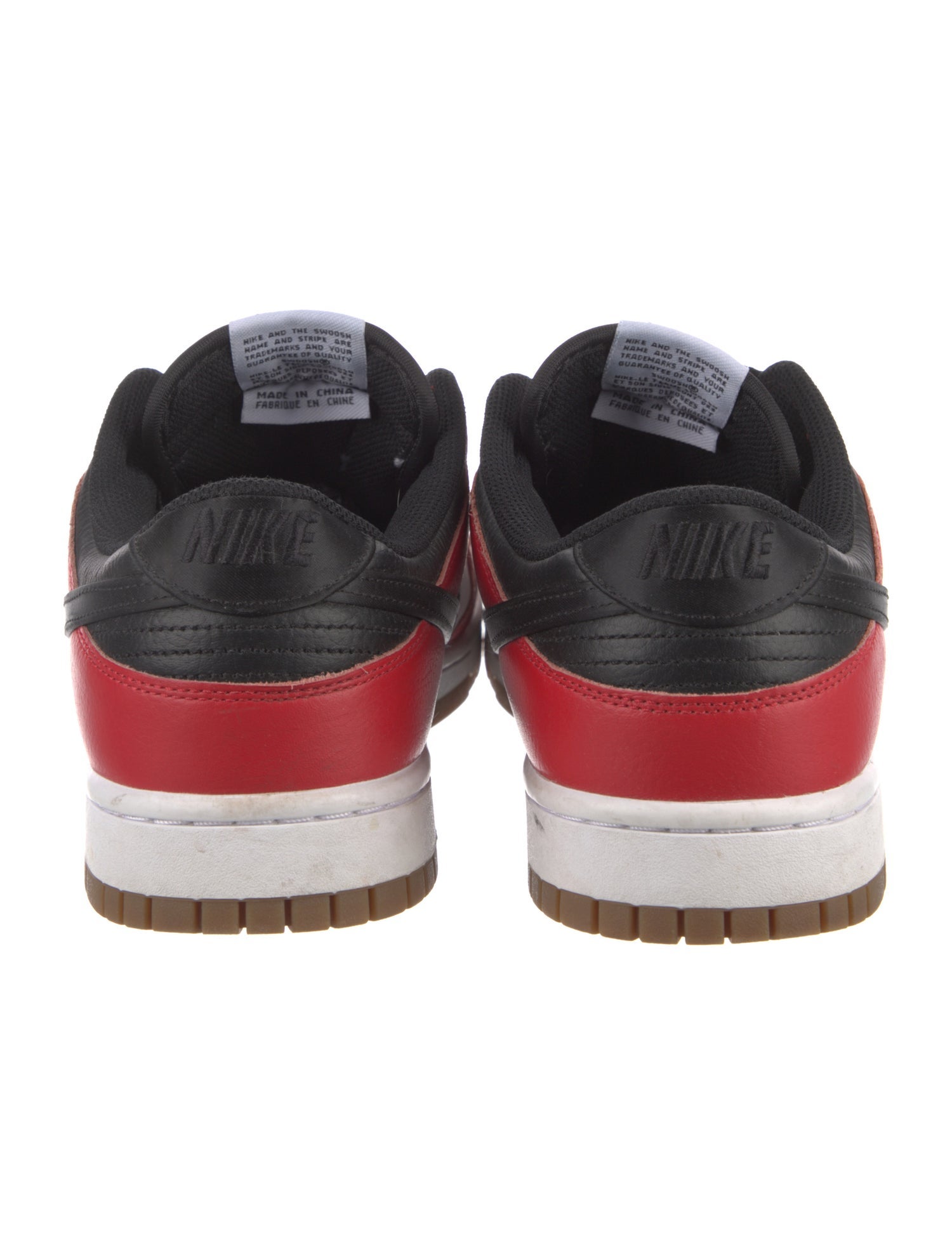 Nike Leather Colorblock Pattern Athletic Sneakers