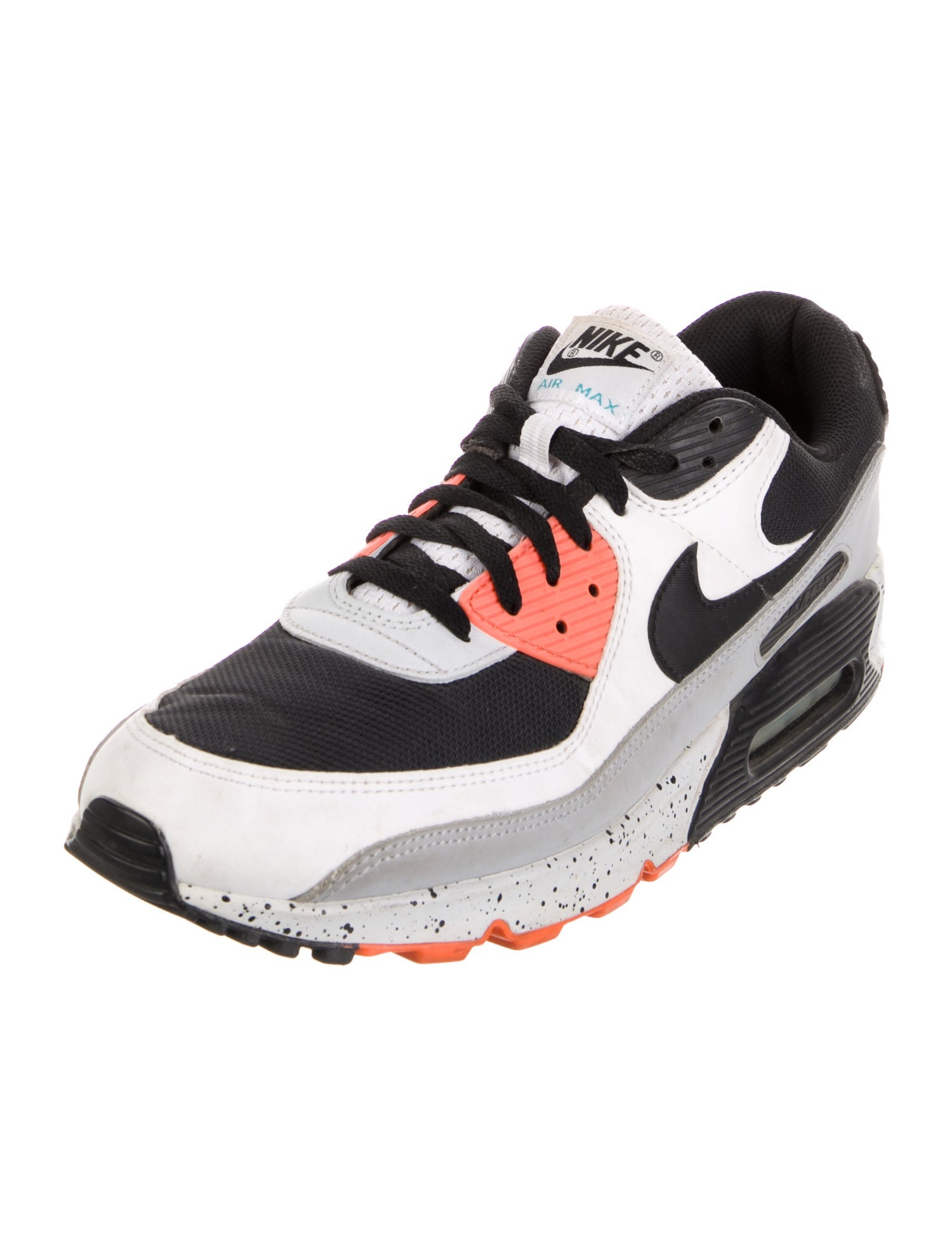 Nike Leather Colorblock Pattern Athletic Sneakers