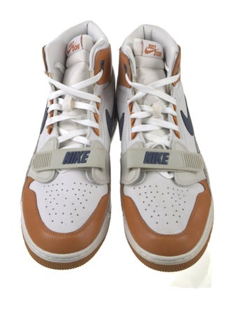 Nike Leather Colorblock Pattern Sneakers