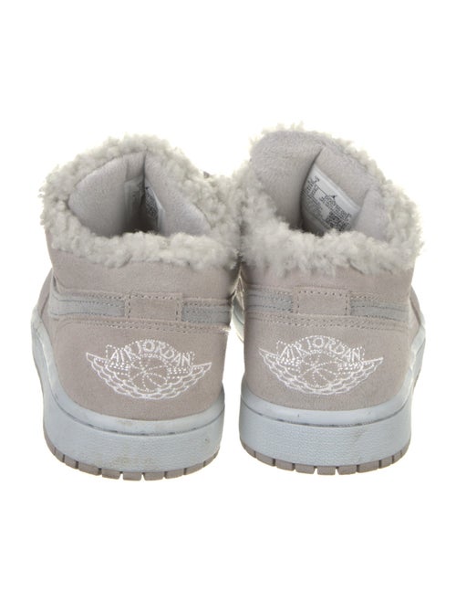 Nike Suede Fur Trim Athletic Sneakers