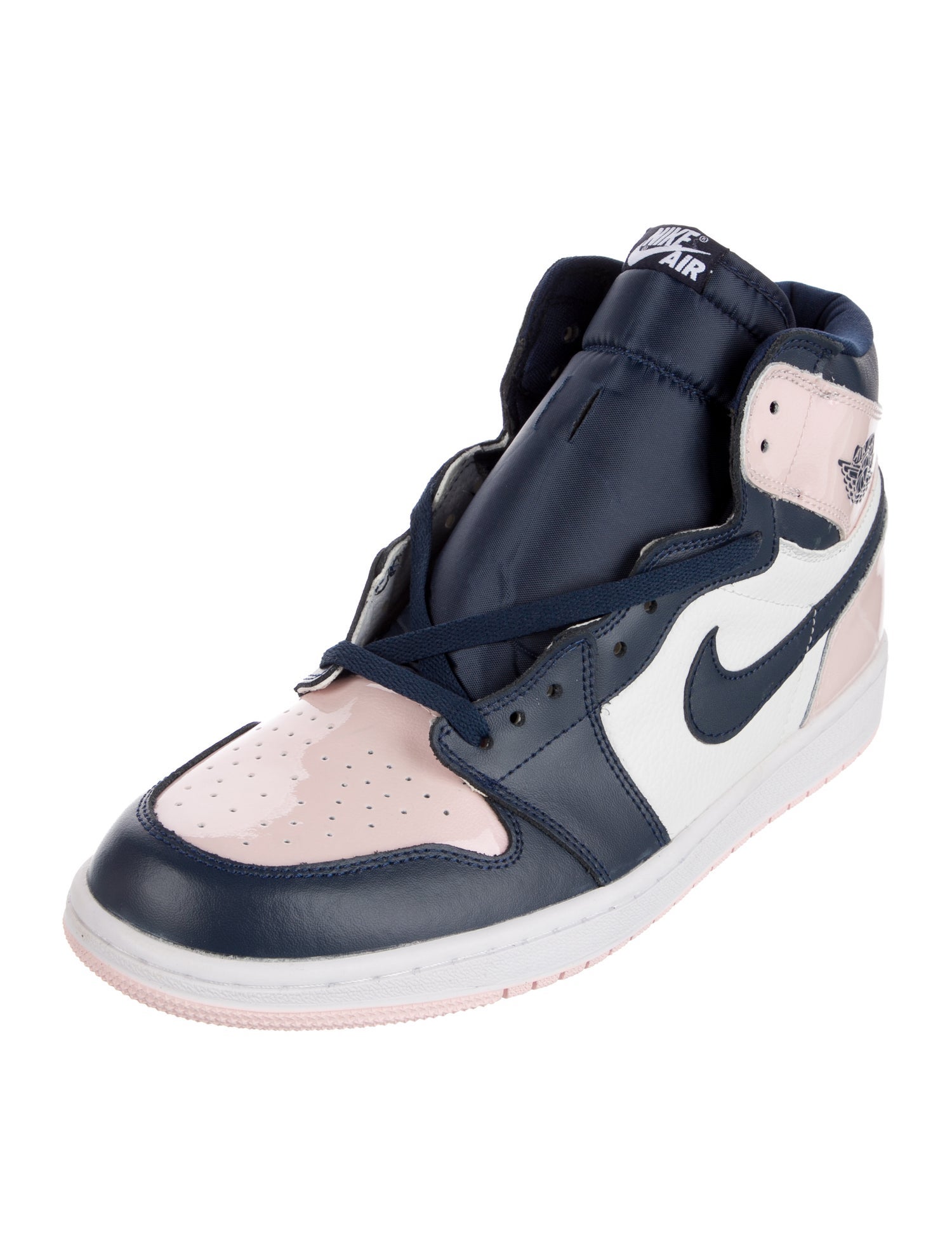 Nike Leather Colorblock Pattern Sneakers