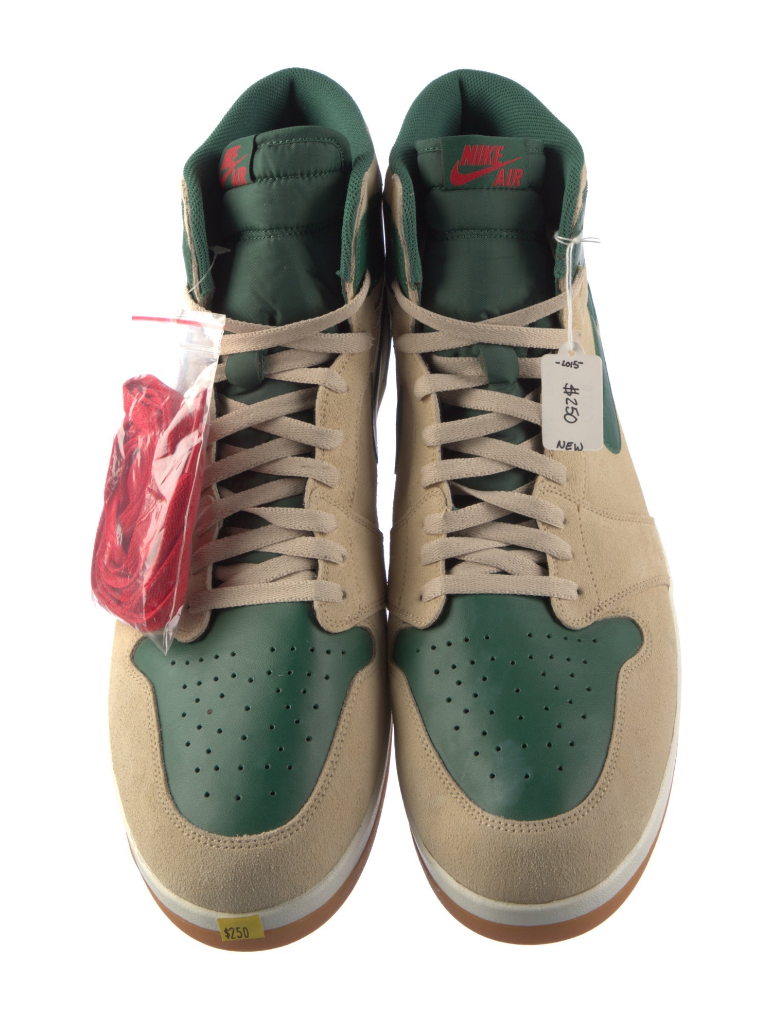 Nike Leather Colorblock Pattern Sneakers