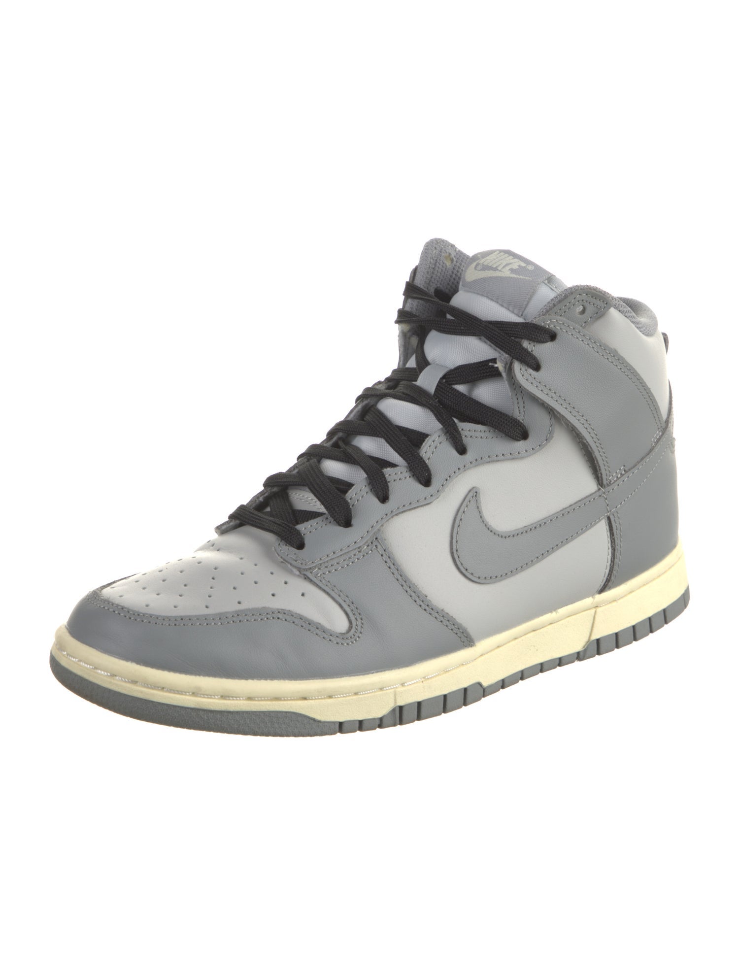 Nike Leather Colorblock Pattern Sneakers