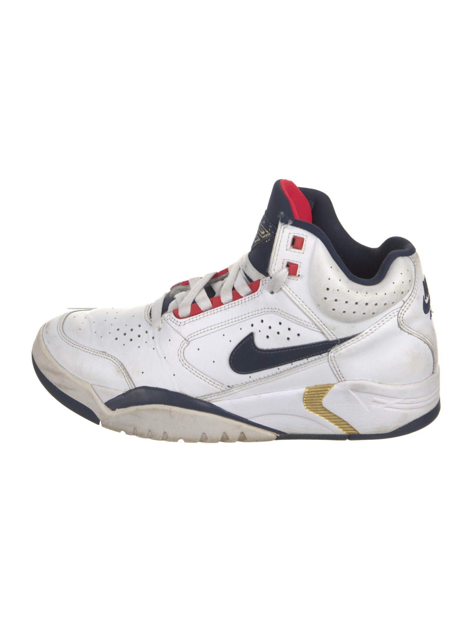 Nike Leather Printed Athletic Sneakers