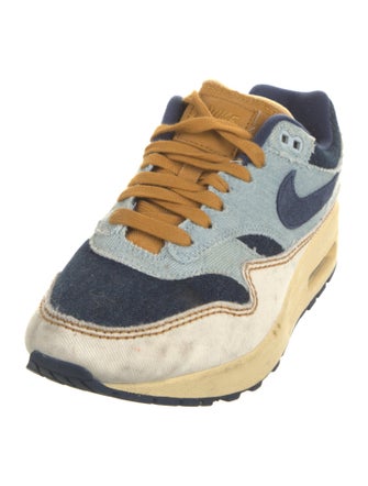 Nike Denim Colorblock Pattern Athletic Sneakers