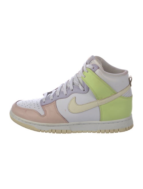 Nike Leather Colorblock Pattern Sneakers