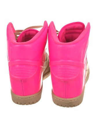 Nike Leather Colorblock Pattern Wedge Sneakers