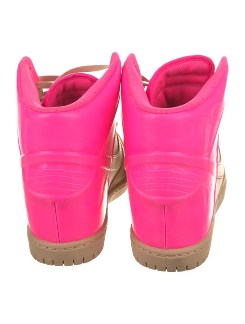 Nike Leather Colorblock Pattern Wedge Sneakers