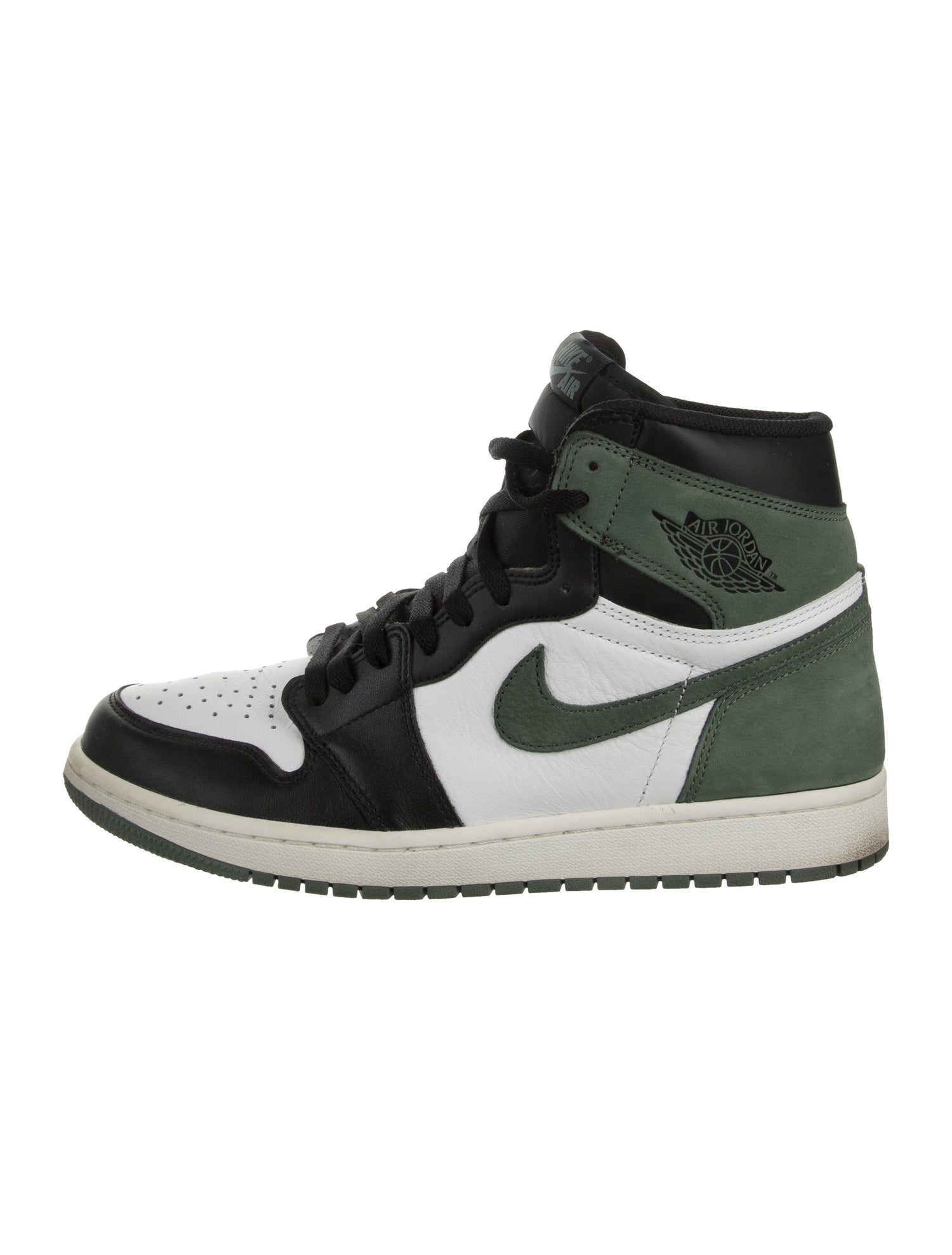 Nike Leather Colorblock Pattern Sneakers