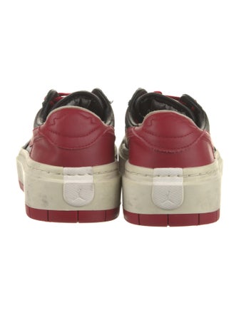 Nike Leather Colorblock Pattern Athletic Sneakers