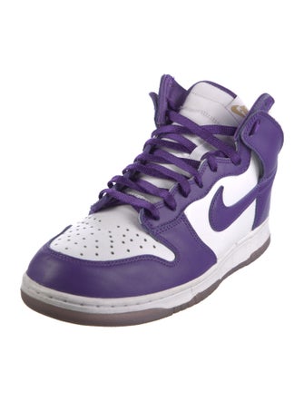 Nike Leather Colorblock Pattern Sneakers