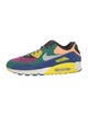 Nike Suede Colorblock Pattern Athletic Sneakers