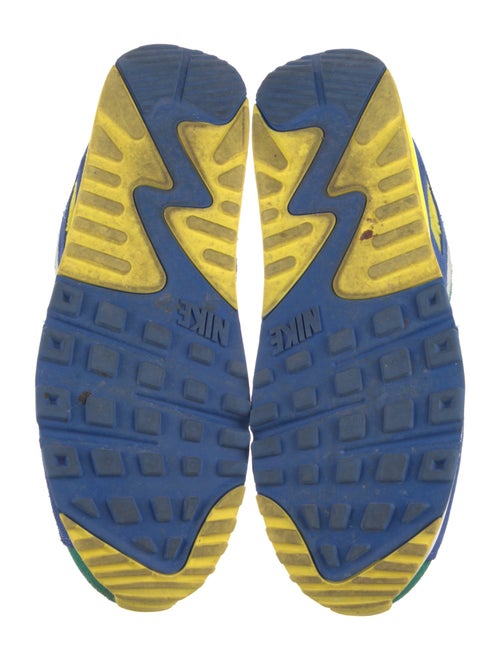 Nike Suede Colorblock Pattern Athletic Sneakers