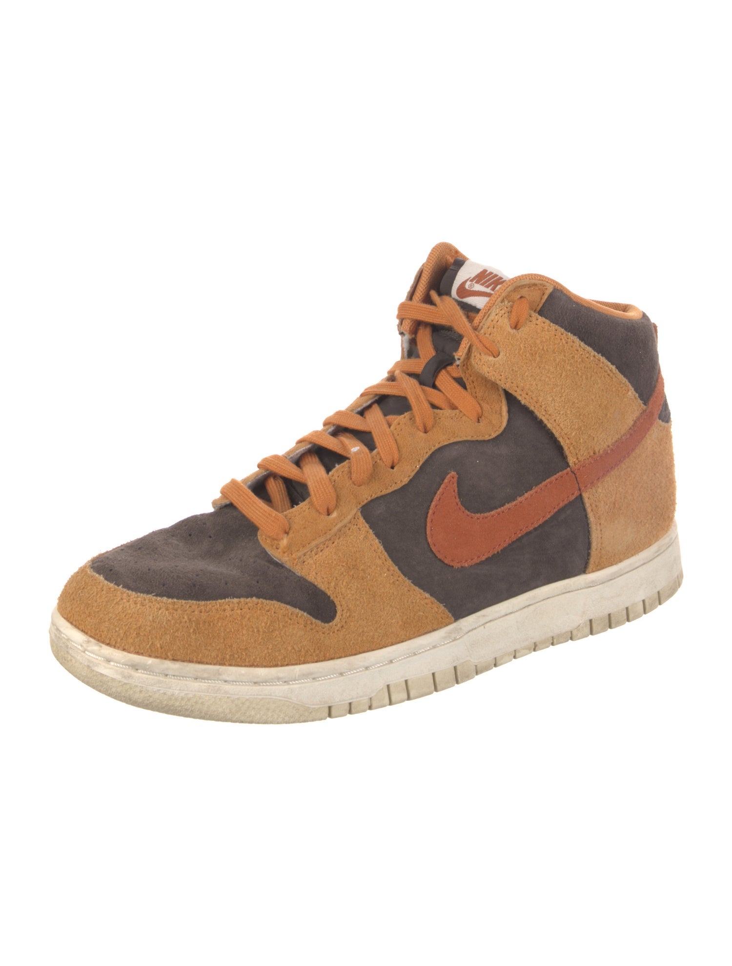 Nike Suede Colorblock Pattern Sneakers