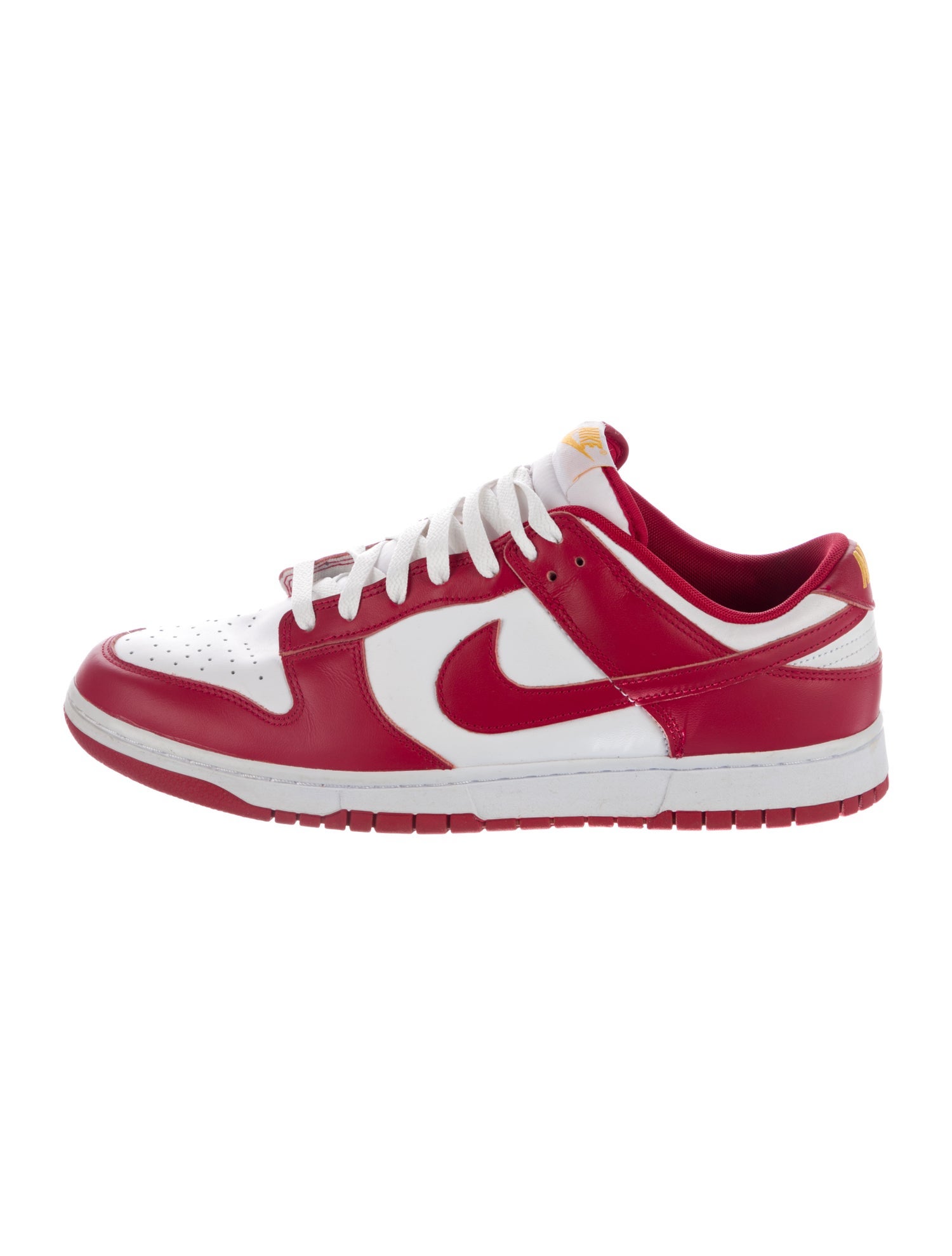 Nike Leather Colorblock Pattern Athletic Sneakers