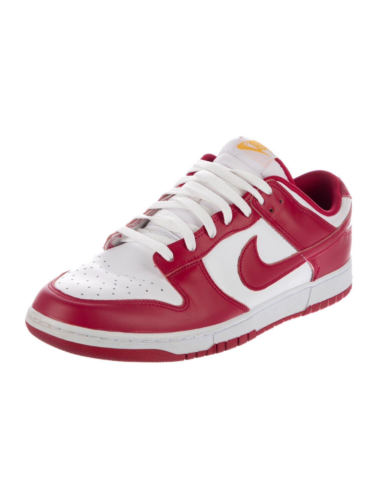 Nike Leather Colorblock Pattern Athletic Sneakers