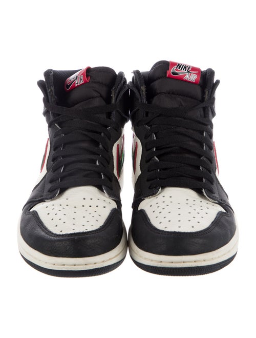 Nike Leather Colorblock Pattern Athletic Sneakers