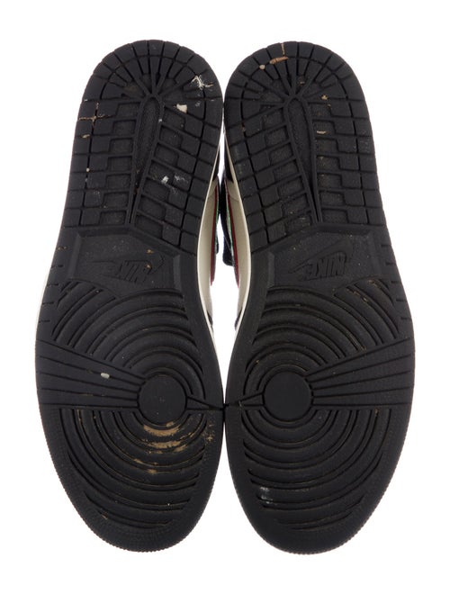 Nike Leather Colorblock Pattern Athletic Sneakers