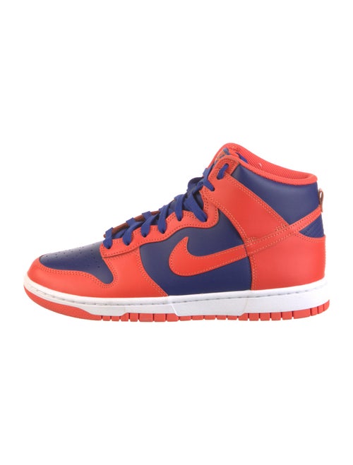 Nike Leather Colorblock Pattern Sneakers
