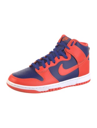 Nike Leather Colorblock Pattern Sneakers