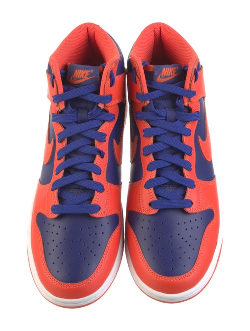 Nike Leather Colorblock Pattern Sneakers