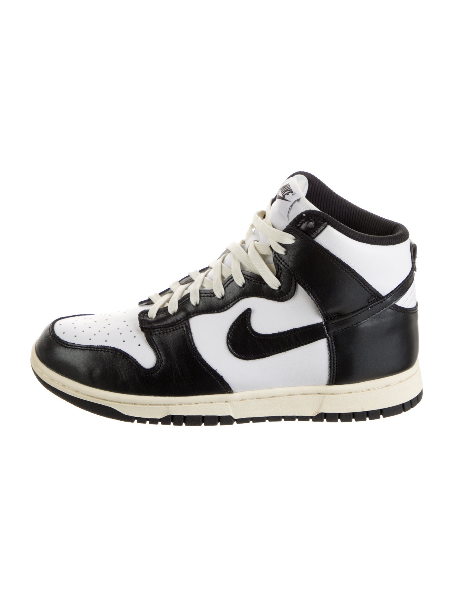 Nike Leather Colorblock Pattern Athletic Sneakers