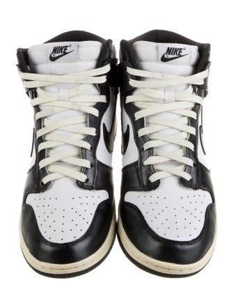 Nike Leather Colorblock Pattern Athletic Sneakers