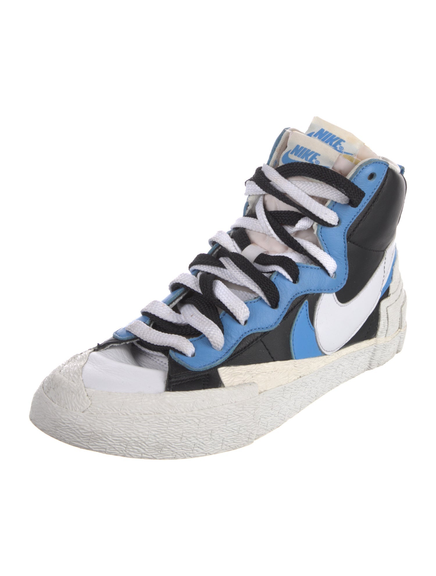 Nike Leather Colorblock Pattern Sneakers