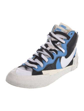 Nike Leather Colorblock Pattern Sneakers