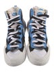 Nike Leather Colorblock Pattern Sneakers