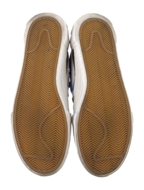 Nike Leather Colorblock Pattern Sneakers