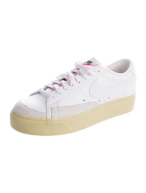 Nike Leather Colorblock Pattern Sneakers