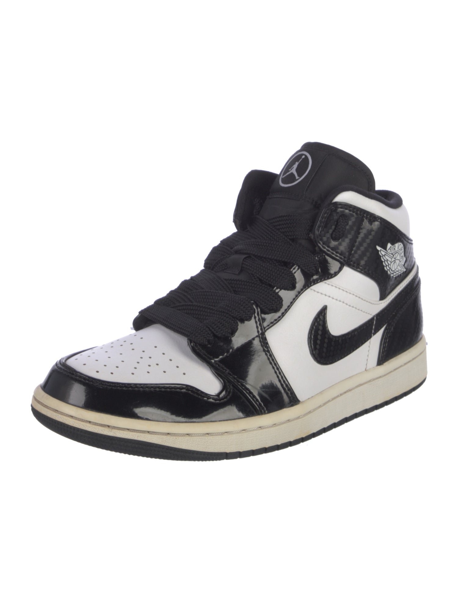 Nike Leather Colorblock Pattern Sneakers