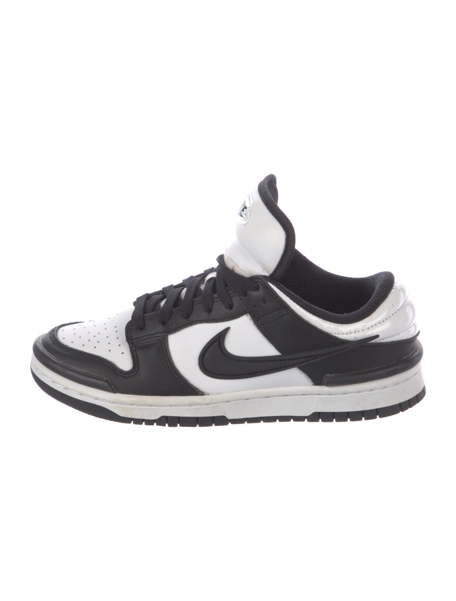 Nike Leather Graphic Print Athletic Sneakers
