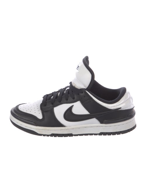 Nike Leather Graphic Print Athletic Sneakers