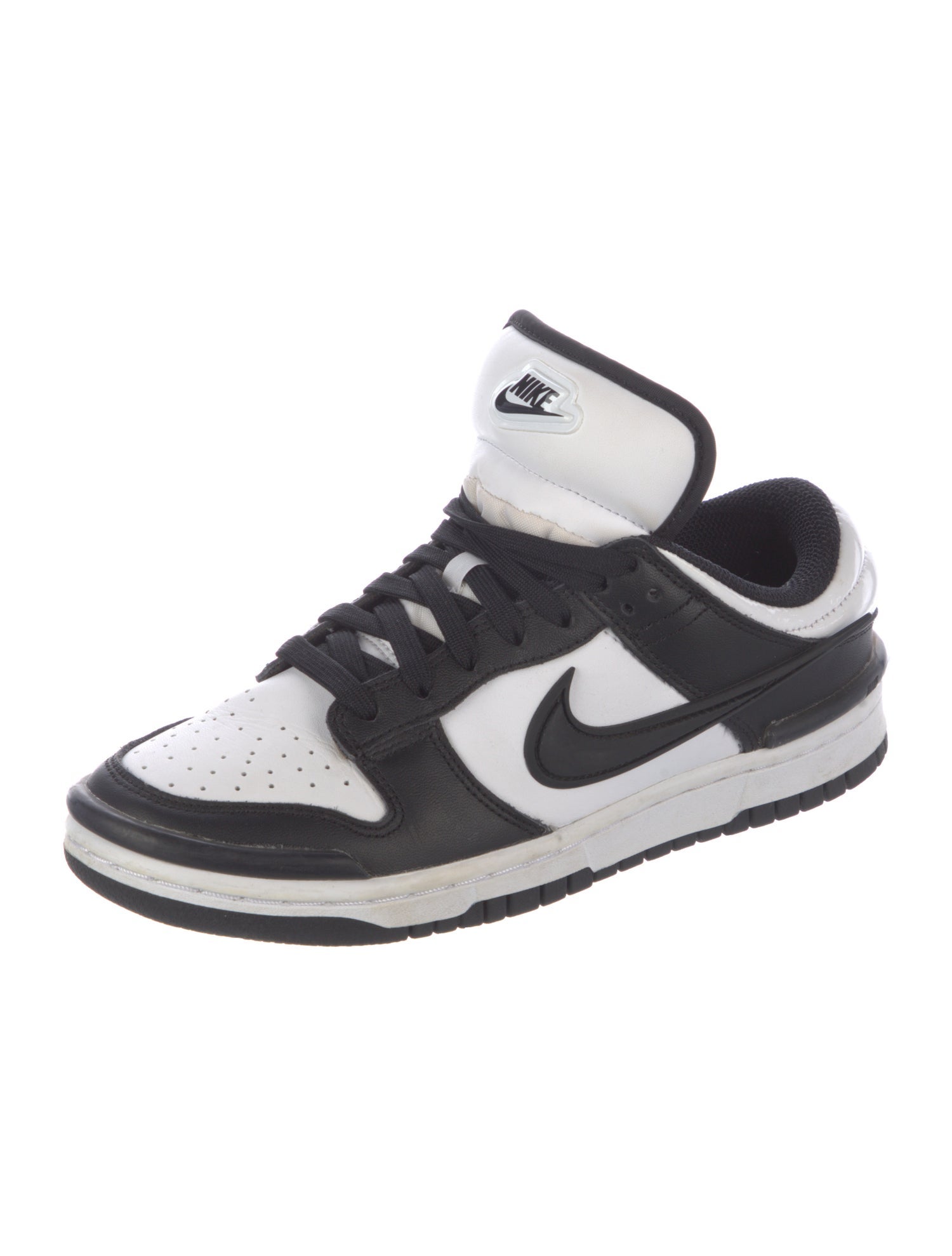 Nike Leather Graphic Print Athletic Sneakers