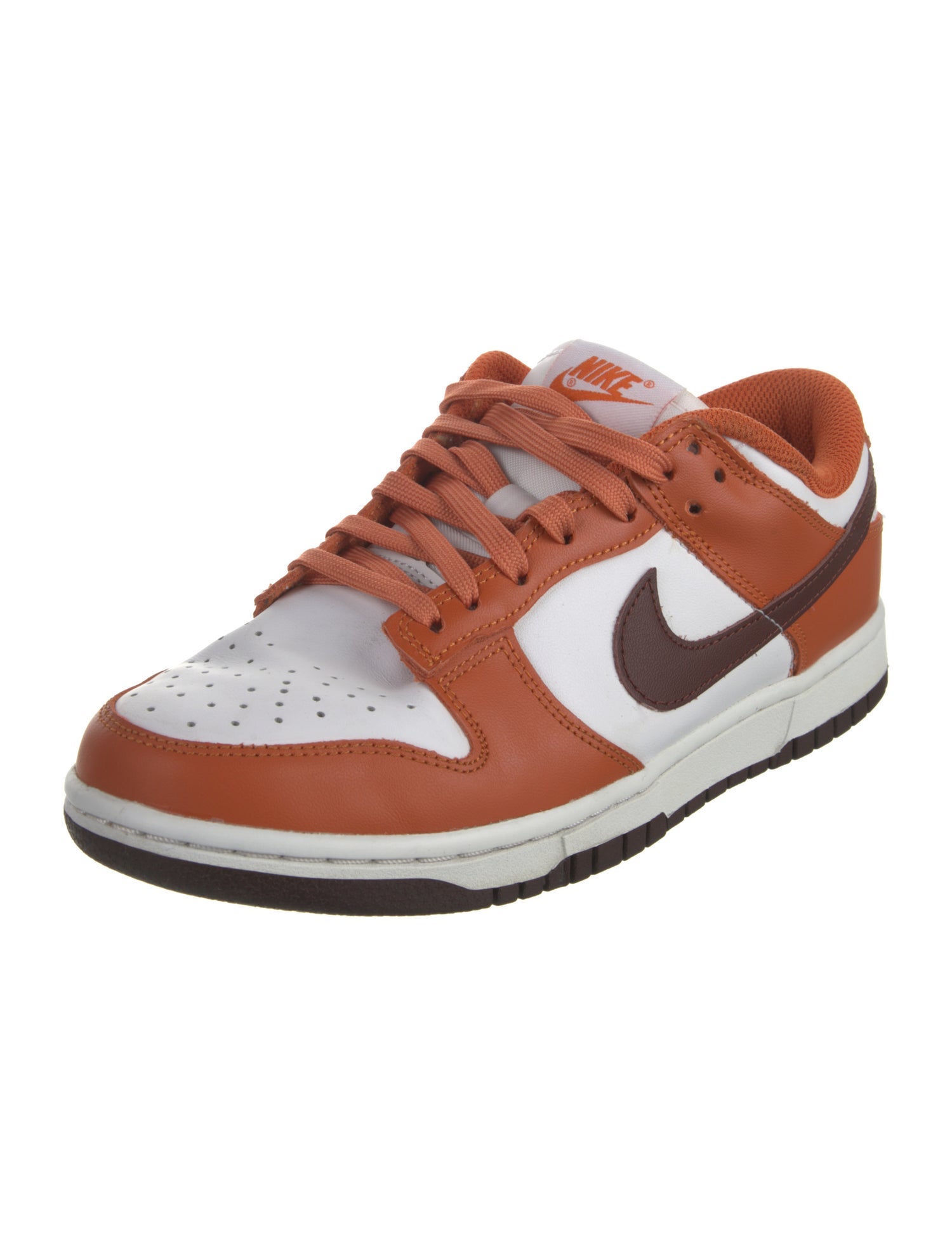 Nike Leather Lasercut Accents Athletic Sneakers