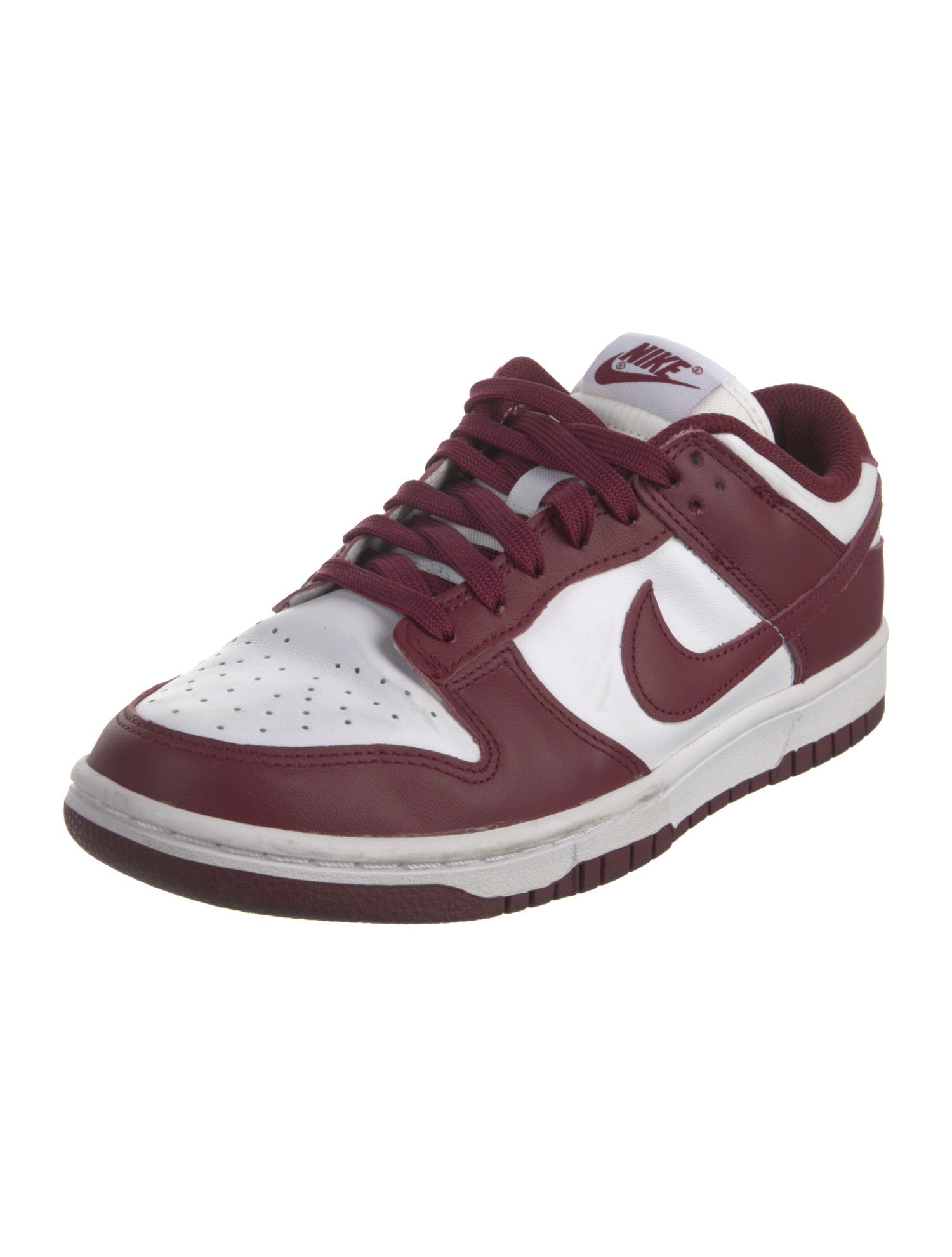Nike Leather Colorblock Pattern Sneakers