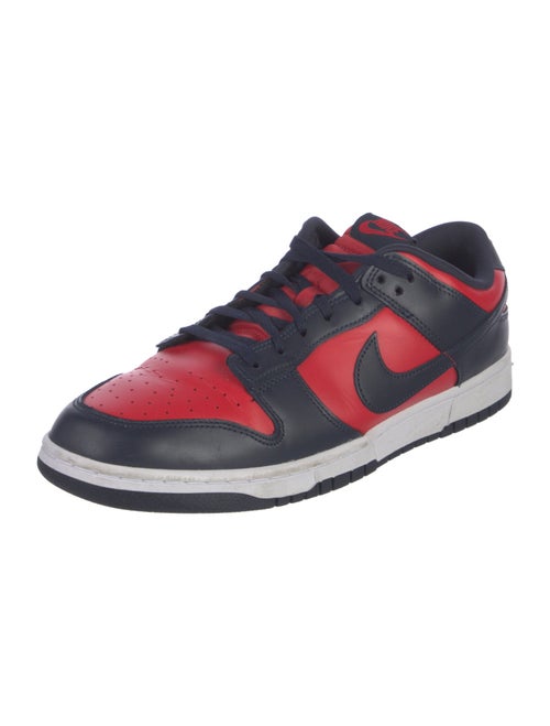 Nike Leather Colorblock Pattern Sneakers