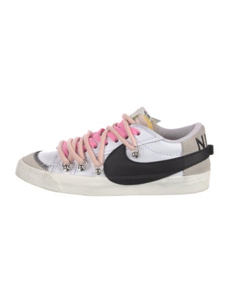 Nike Leather Colorblock Pattern Sneakers