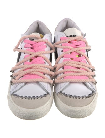 Nike Leather Colorblock Pattern Sneakers