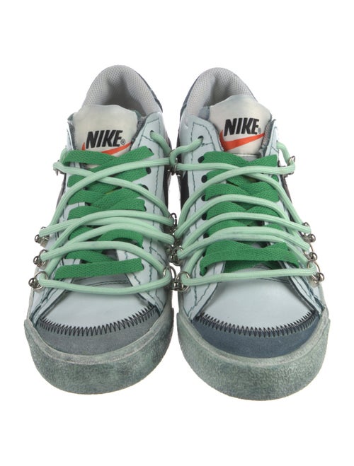 Nike Leather Colorblock Pattern Sneakers