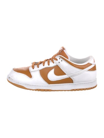 Nike Leather Colorblock Pattern Athletic Sneakers
